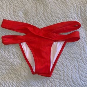 🧡Red zaful bikini bottoms!